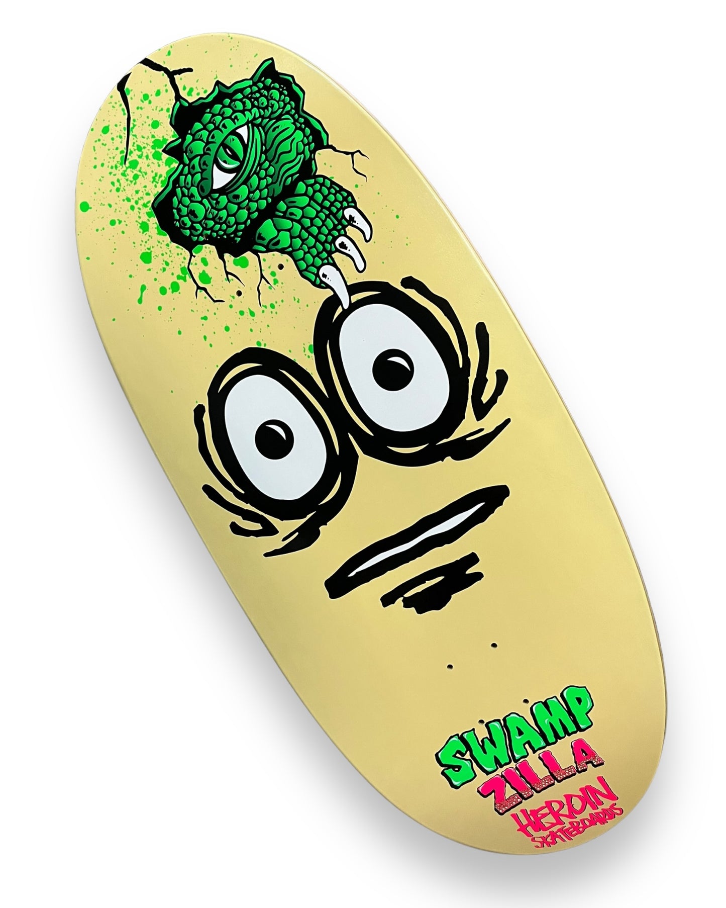 HEROIN | Swampzilla 13" | Limited Edition Swampy Pro Deck | *SIGNED*