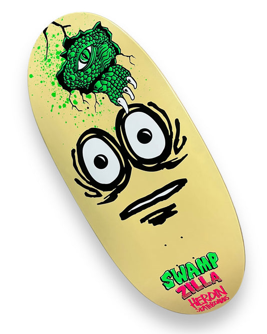 HEROIN | Swampzilla 13" | Limited Edition Swampy Pro Deck | *SIGNED*