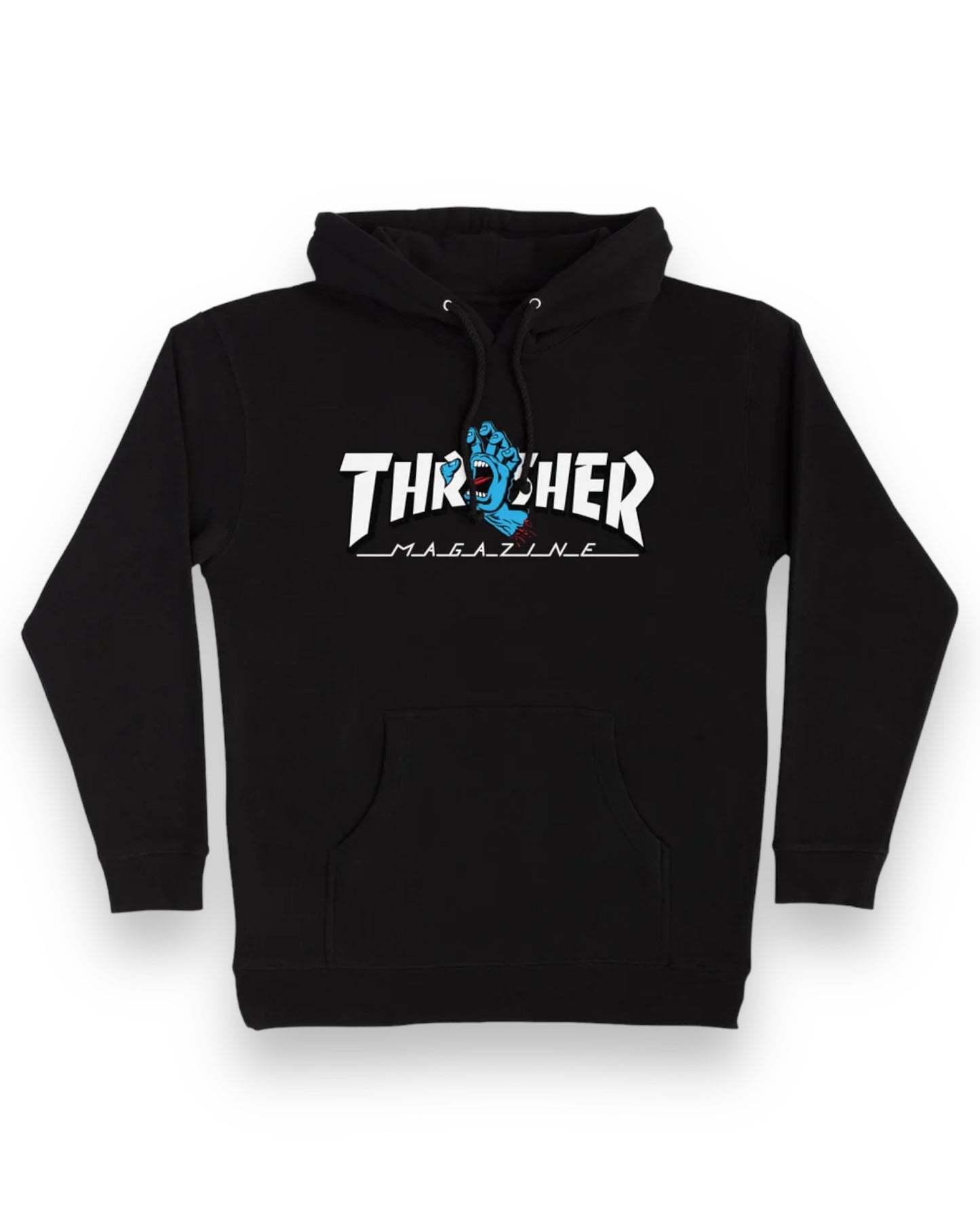 THRASHER | Santa Cruz Screaming Logo Hoodie | Black