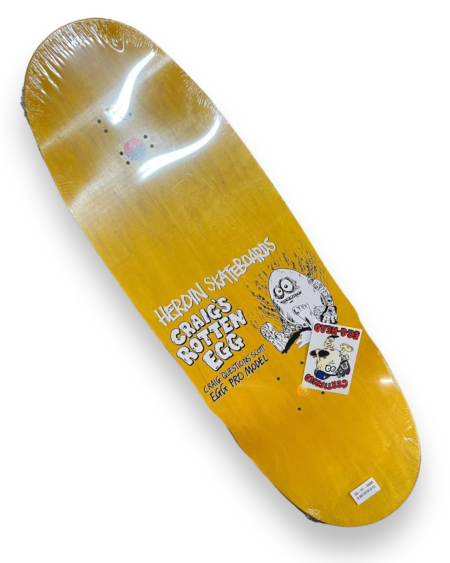 HEROIN | Rotten-Egg | Craig Questions Pro Skateboard Deck | 10"