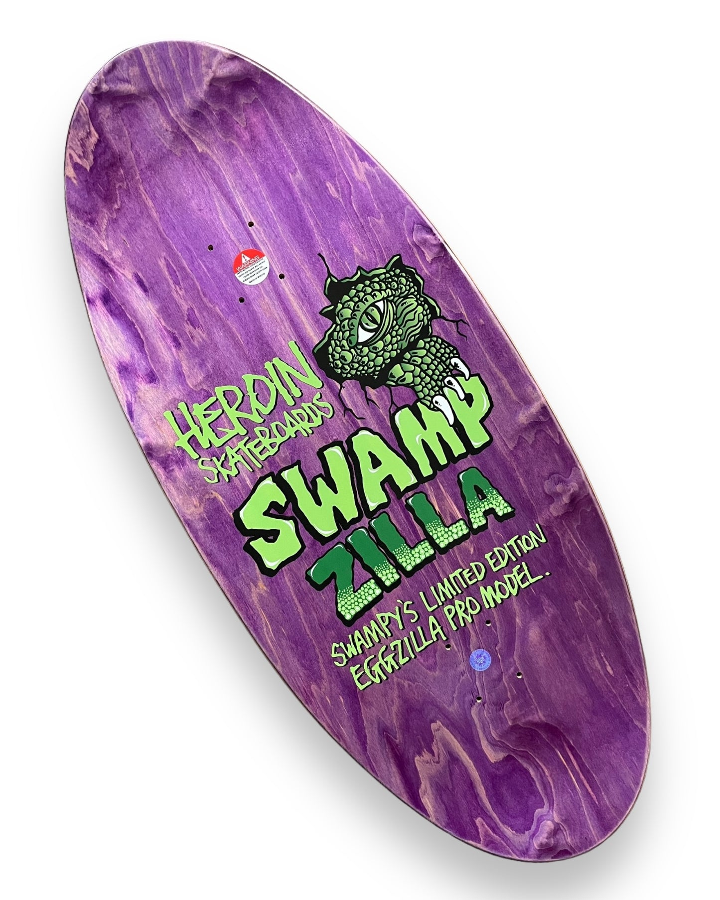 HEROIN | Swampzilla 13" | Limited Edition Swampy Pro Deck | *SIGNED*