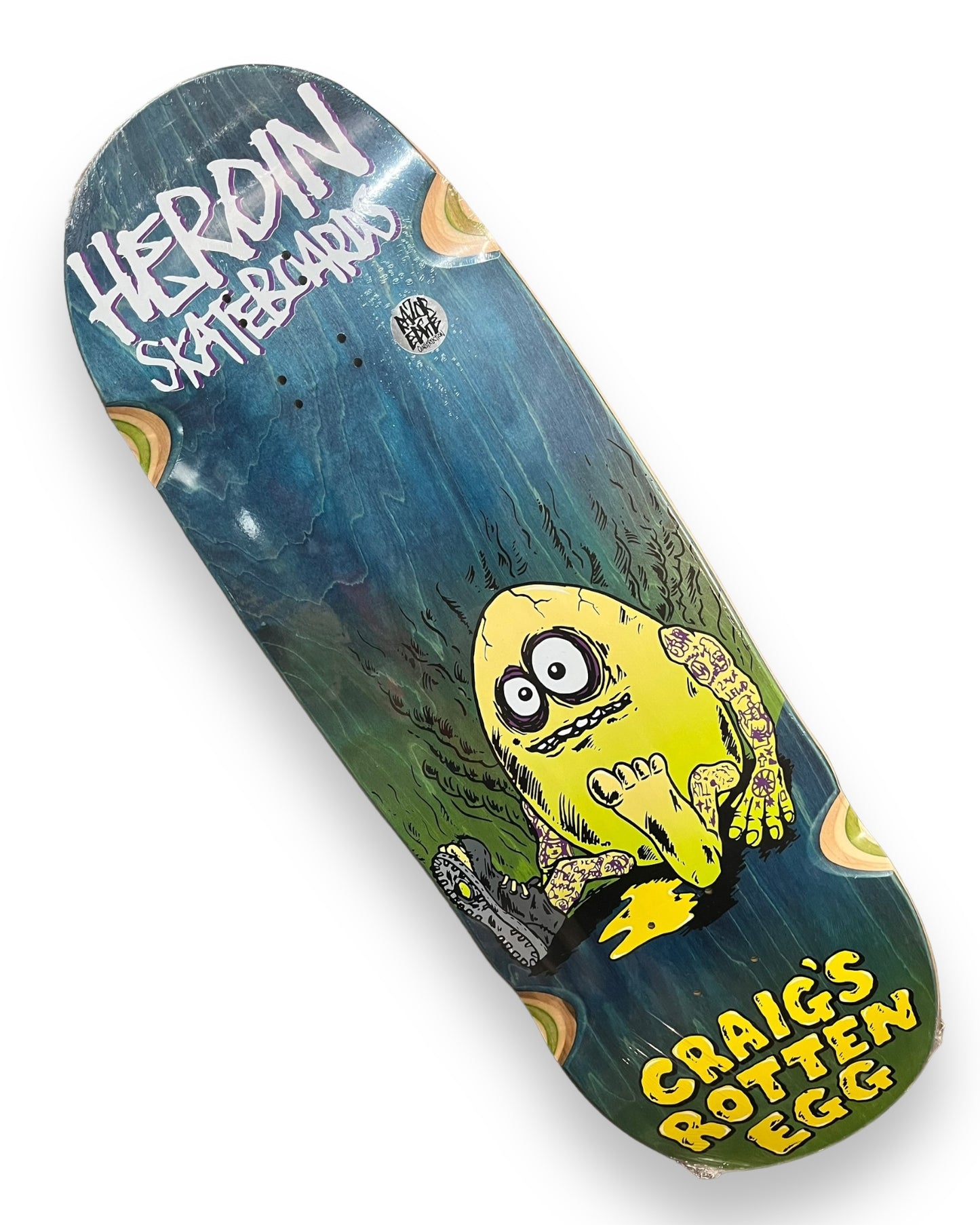 HEROIN | Rotten-Egg | Craig Questions Pro Skateboard Deck | 10"