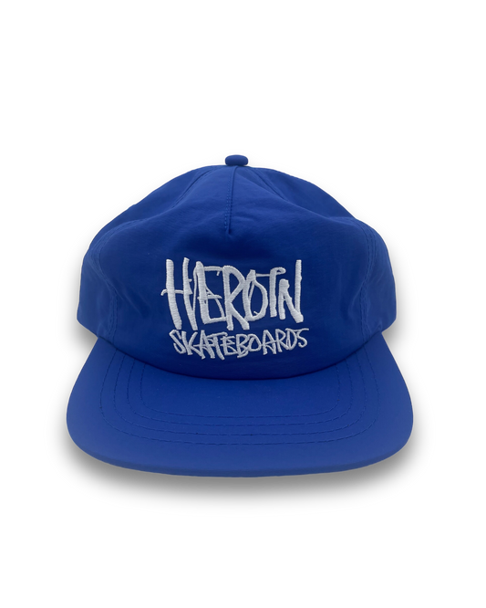 HEROIN | Script Blue Nylon SnapBack Hat