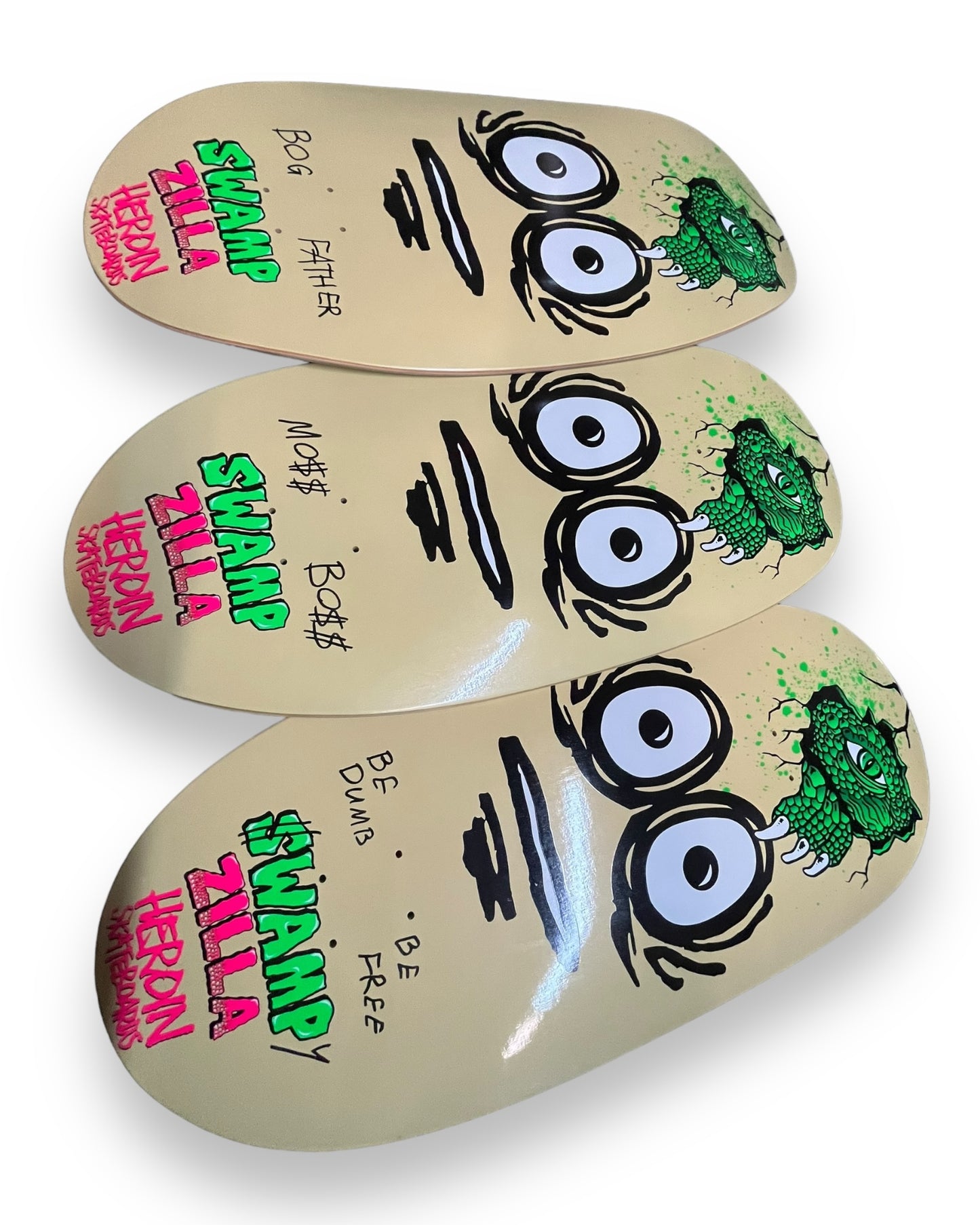 HEROIN | Swampzilla 13" | Limited Edition Swampy Pro Deck | *SIGNED*