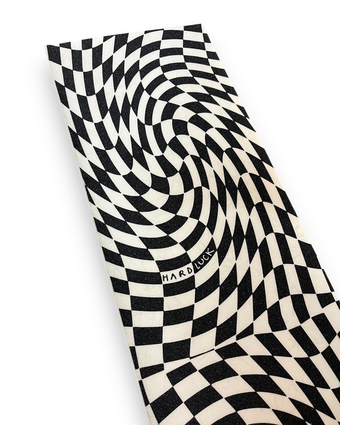 HARD LUCK | Warped Checkered | Black / Clear Grip Sheet