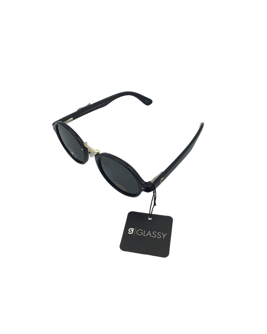 GLASSY | Prod Premium Polarized | Black/Gold Sunglasses