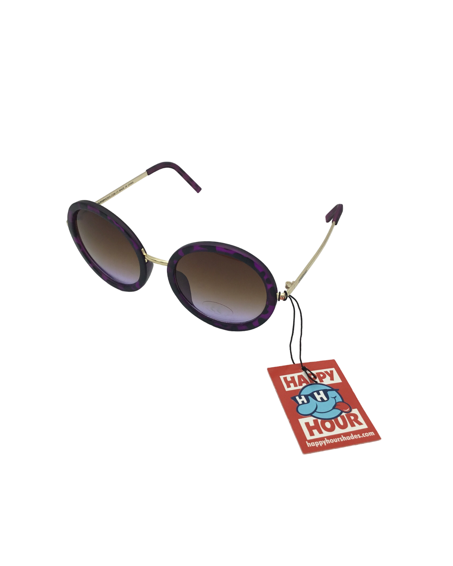 HAPPY HOUR | Square | Purple Tortoise Sunglasses
