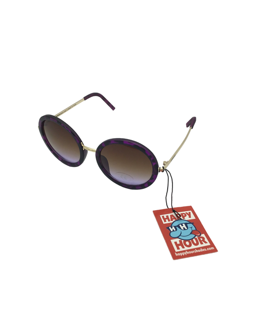 HAPPY HOUR | Square | Purple Tortoise Sunglasses