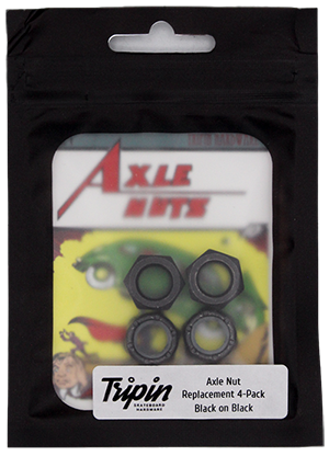 TRIPIN | Black On Black | Axle Nut Replacement 4-Pack