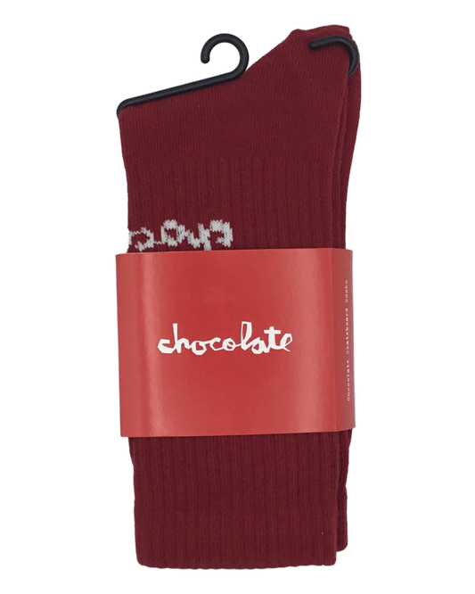 CHOCOLATE | Lost Chunk Socks | Red // White