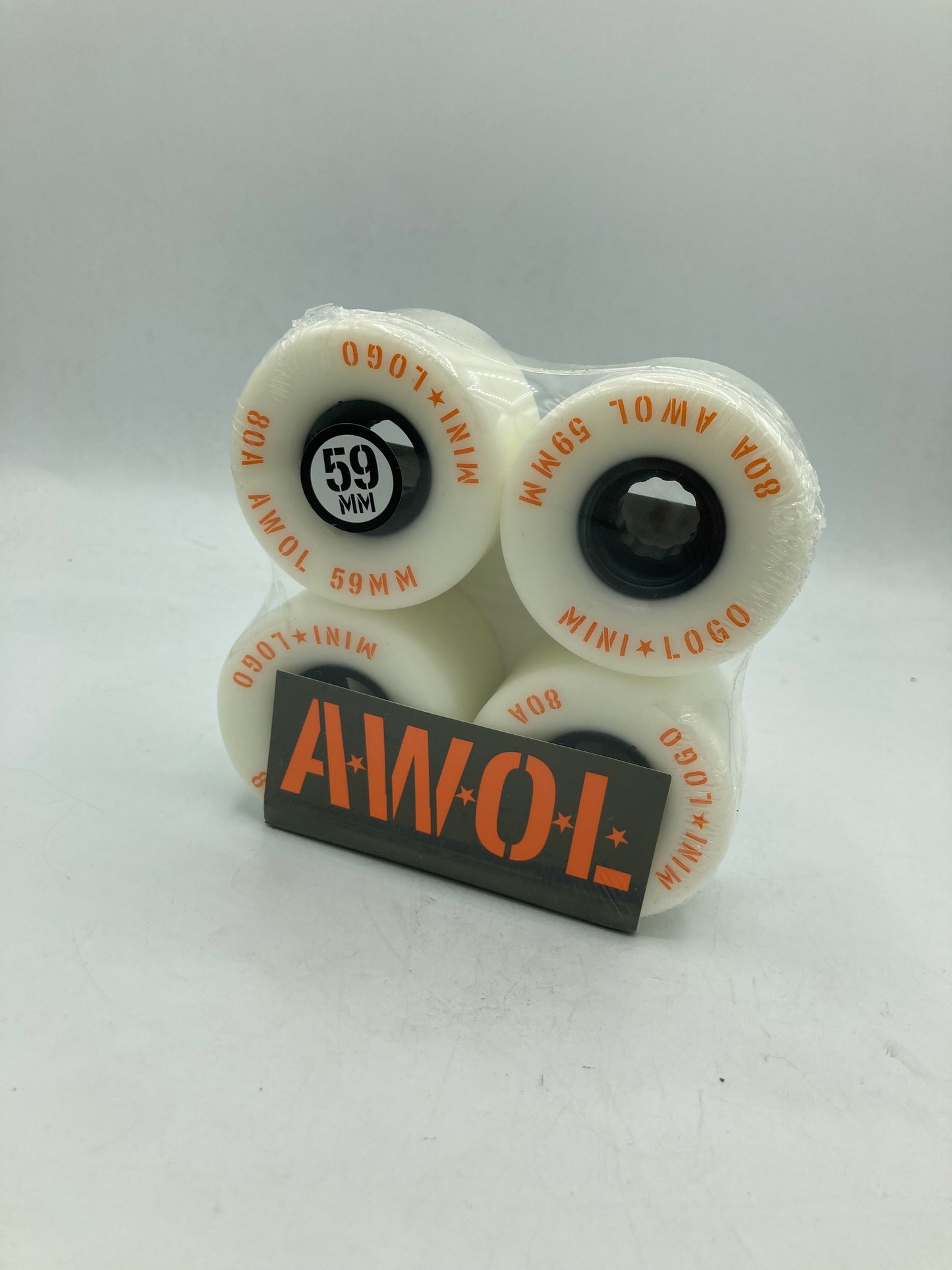 Mini Logo A.W.O.L. Cruiser Wheels Set | White | 59mm / 80a