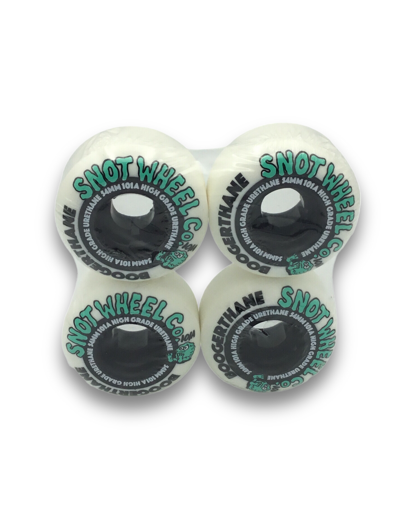 SNOT | Boogerthane Wheels | White Outer Black Core | 54mm 101a