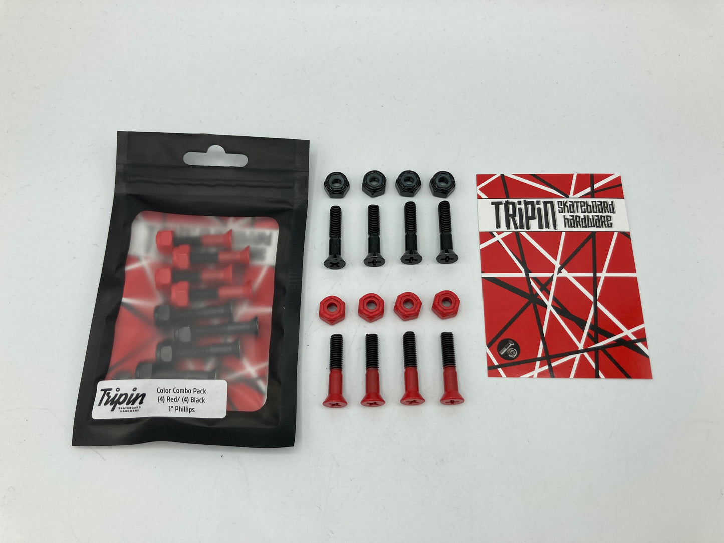TRIPIN | Red Hail'n | Phillips Colored Hardware Set